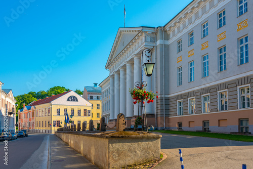 View of the university of Tartu in Estonia