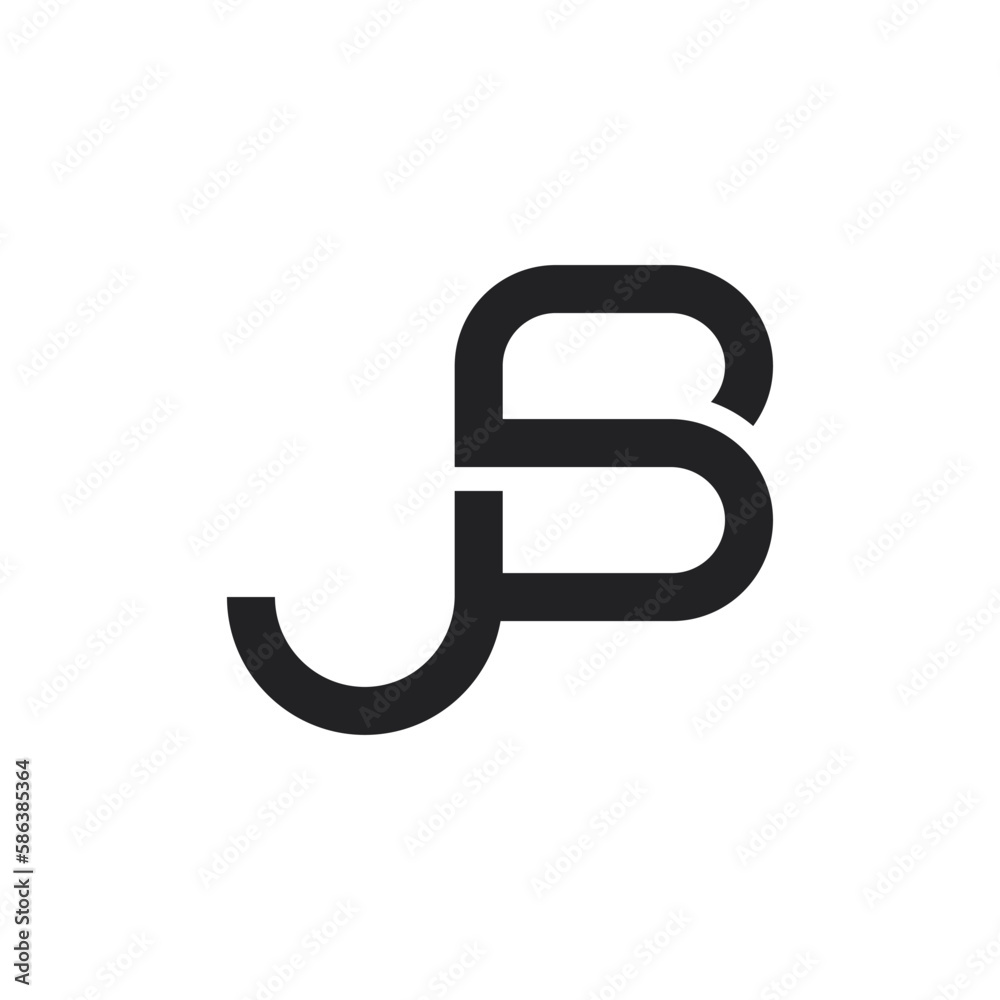 JS letter logo JS letter logo
