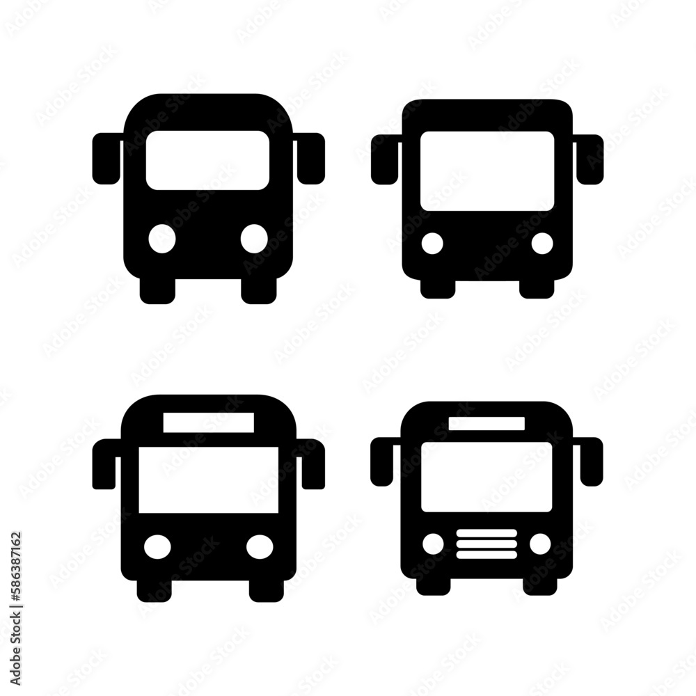 Bus icon vector illustration. bus sign and symbol. transport symbol Bus icon vector illustration. bus sign and symbol. transport symbol