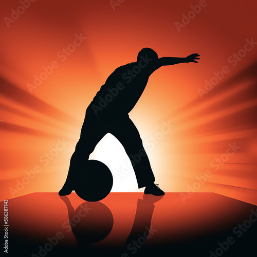 bowling, silhouette, player, sport, vector, soccer, ball, running, football, illustration, black, people, athlete, run, sports, competition, action, boy, person, woman, runner, team, child, goal, tenn photo