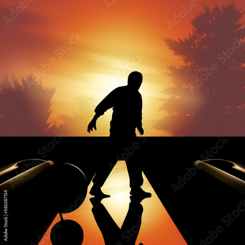 bowling, silhouette, player, sport, vector, soccer, ball, running, football, illustration, black, people, athlete, run, sports, competition, action, boy, person, woman, runner, team, child, goal, tenn photo