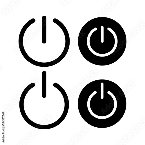 Power icon vector illustration. Power Switch sign and symbol. Electric power