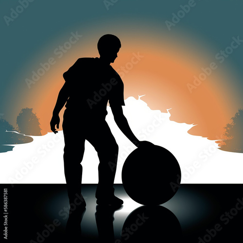 bowling, silhouette, player, sport, vector, soccer, ball, running, football, illustration, black, people, athlete, run, sports, competition, action, boy, person, woman, runner, team, child, goal, tenn photo