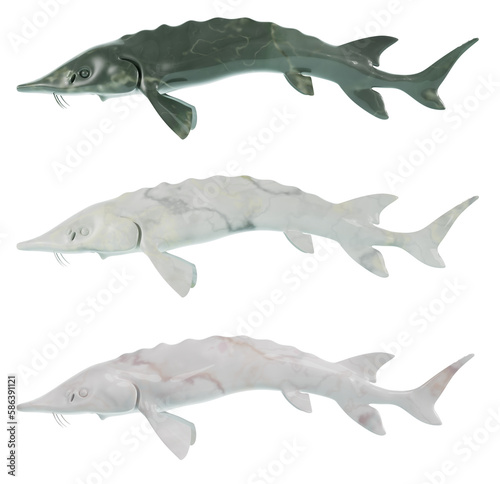 3D Rendering, Illustration Water Animal