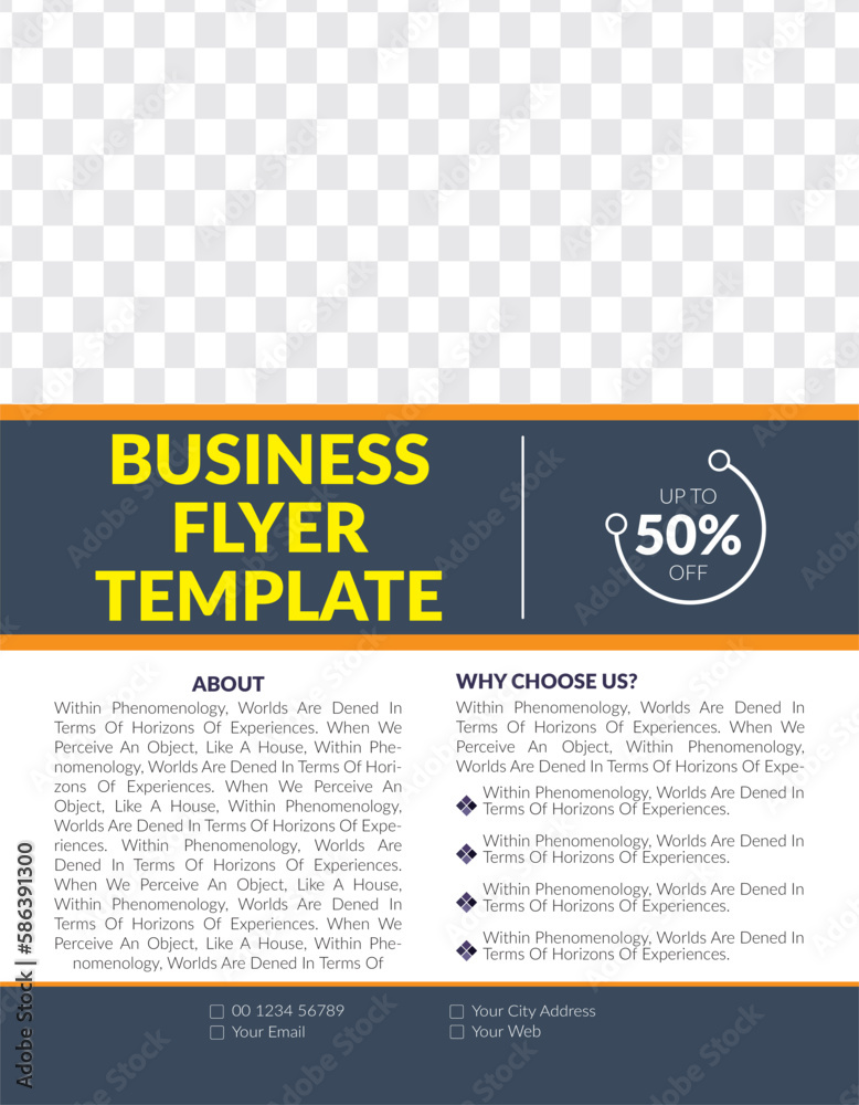 Business brochure template flyer