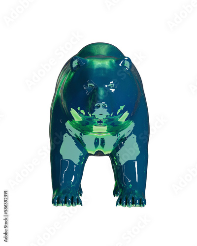 3D Rendering, Illustration Bear Animal