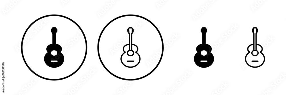 Guitar icon vector. musical instrument sign Guitar icon vector. musical instrument sign