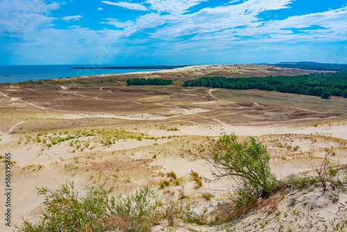 Parnidis dune at Curonian spit in Lithuania photo