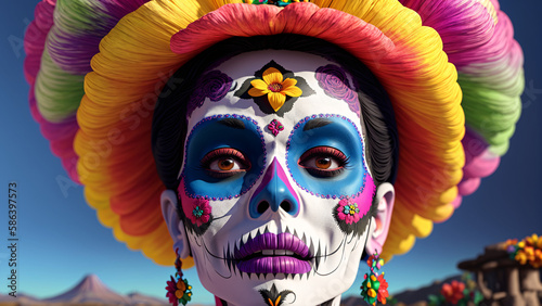Día de Muertos México: Catrina, IA Generativa
