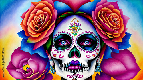 Día de Muertos México: Catrina, IA Generativa