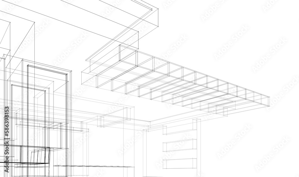 architectural sketch of a house architectural sketch of a house
