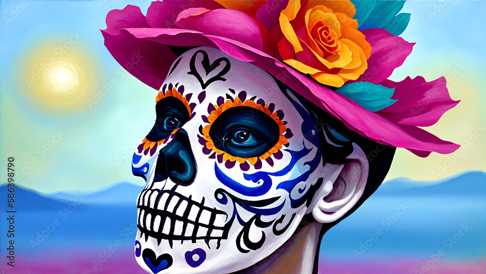 Día de Muertos México: Catrina, IA Generativa