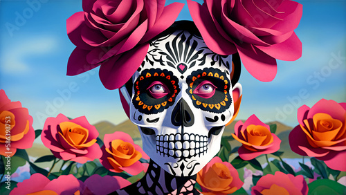Día de Muertos México: Catrina, IA Generativa