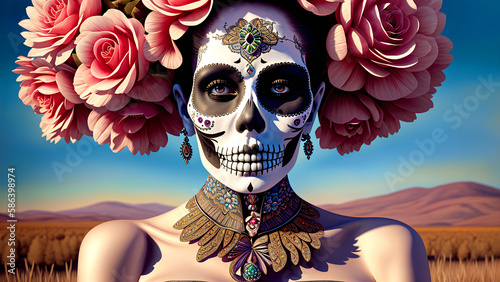 Día de Muertos México: Catrina, IA Generativa