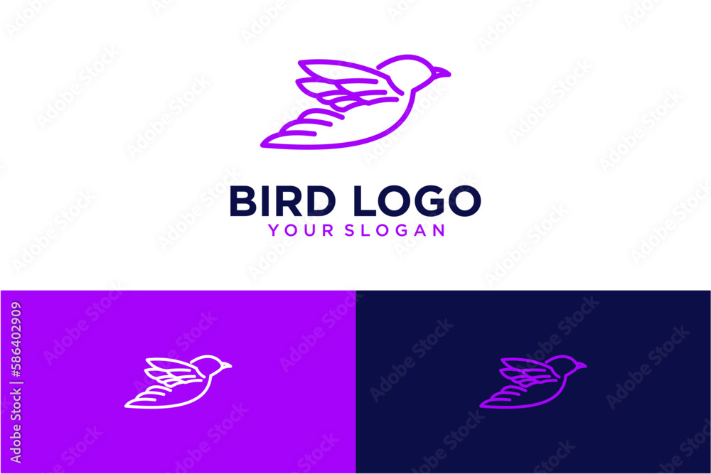 Obraz premium bird logo design