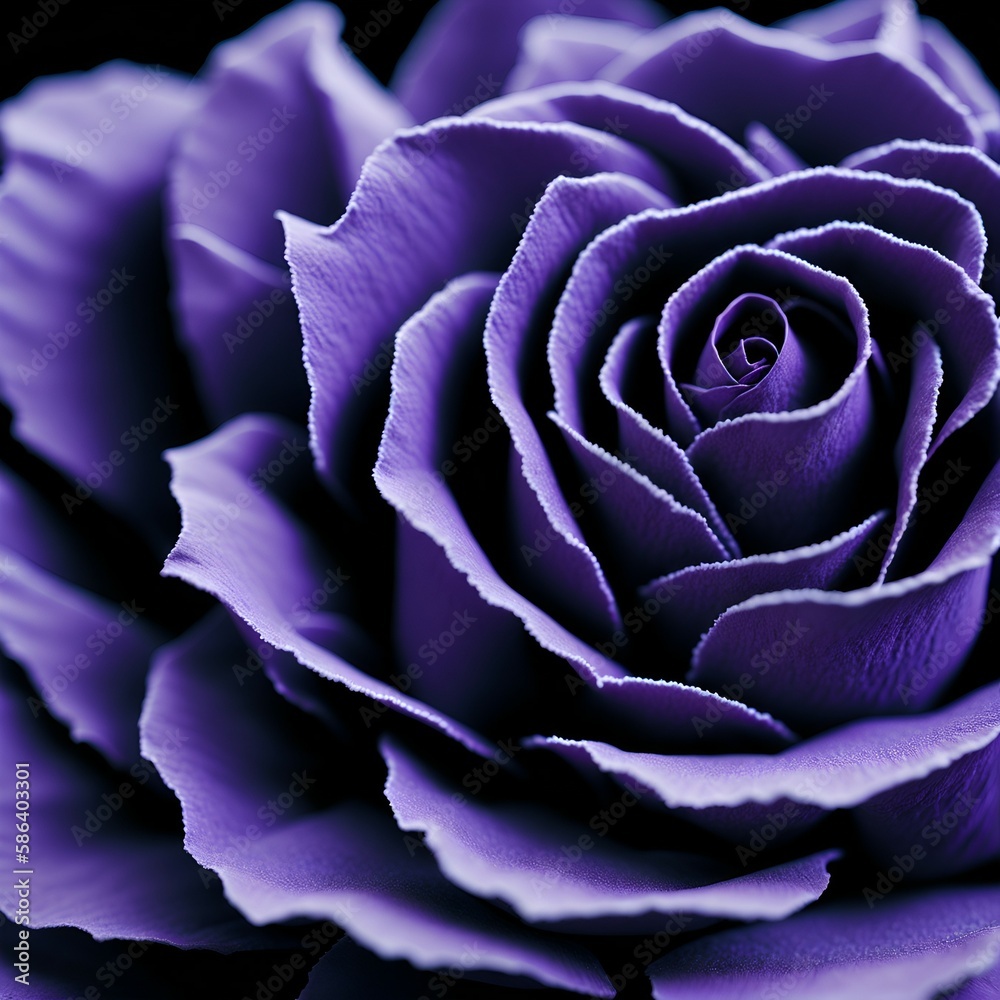 closeup of a velvet-textured violet rose petals in high detail closeup of a velvet-textured violet rose petals in high detail