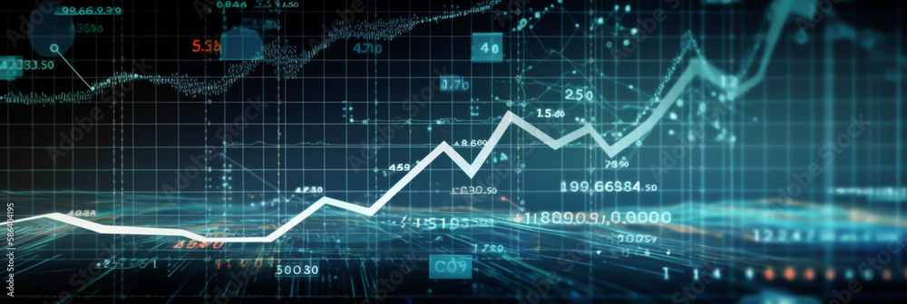 analysis concept, charts, horizontal layout banner with copy space, generative ai analysis concept, charts, horizontal layout banner with copy space, generative ai