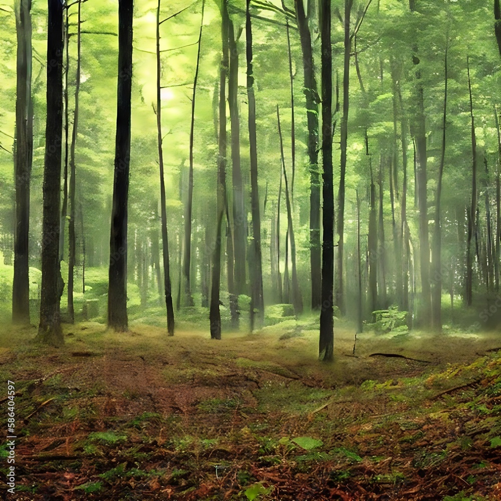 Fototapeta premium Forest y el bosque