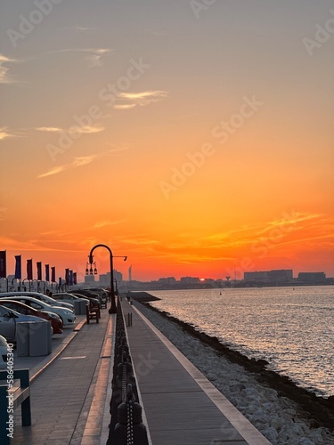 sunrise at the old port doha