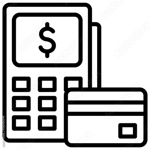 edc machine, business and finance icon.