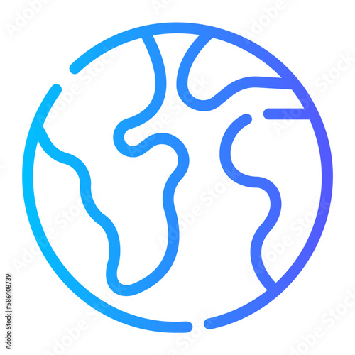 wolrd gradient icon