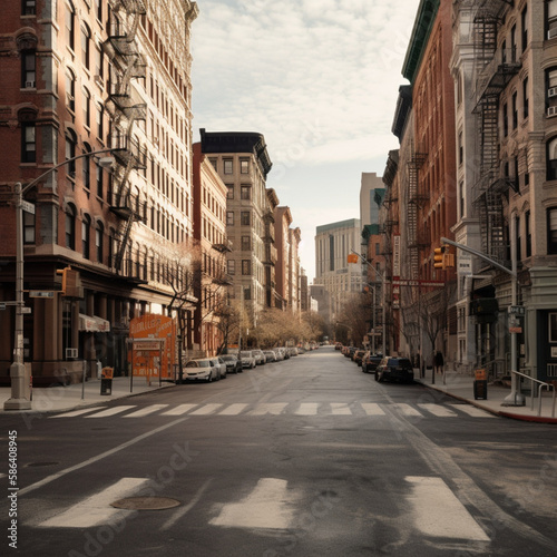 Staring down an empty street  urban-Generative AI