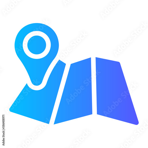 map gradient icon