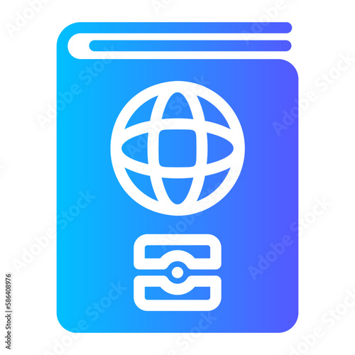 passport gradient icon