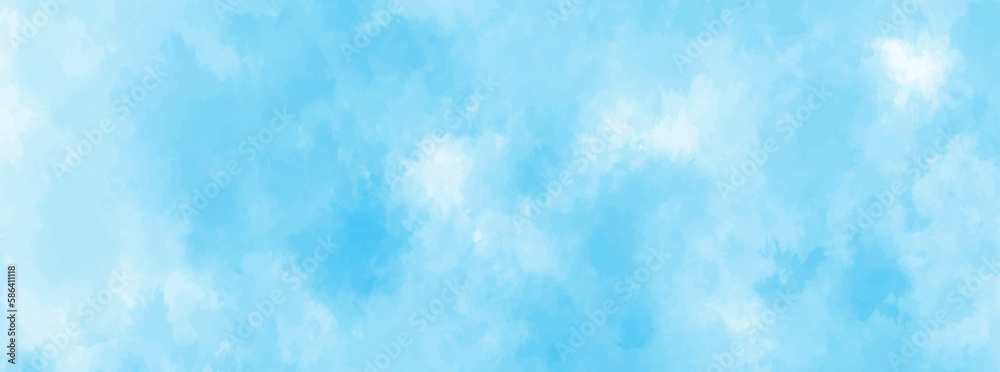 blue sky with white clouds in sunny weather .Background with clouds on blue sky. Blue Sky vector .White cumulus clouds formation in blue sky .Panorama