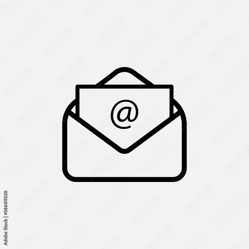 Mail Icon. E Mail, Correspondence Symbol - Vector Mail Icon. E Mail, Correspondence Symbol - Vector