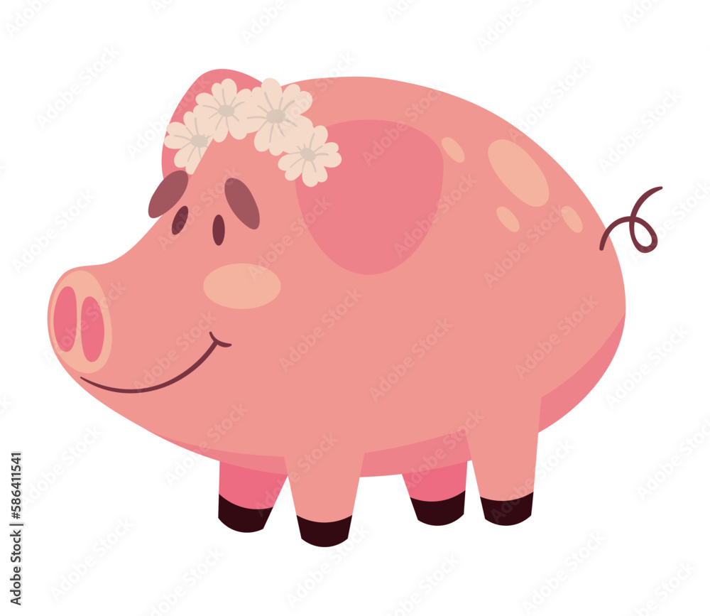 Obraz premium pig icon isolated