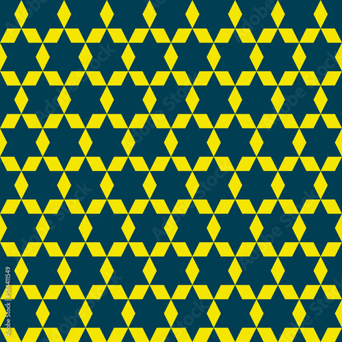 seamless pattern with yellow and blue squares