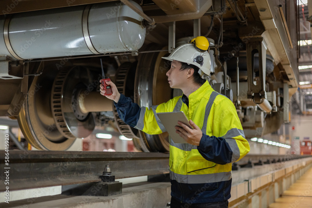 Project Engineer train Inspect the train's diesel engine, railway track in depot of train Project Engineer train Inspect the train's diesel engine, railway track in depot of train