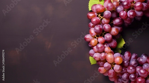 AI art　 grape picture frame ブドウのフレーム
