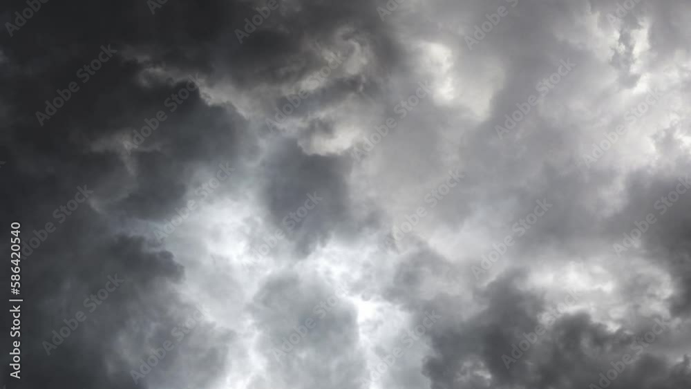 supercell lightning strike in dark sky supercell lightning strike in dark sky