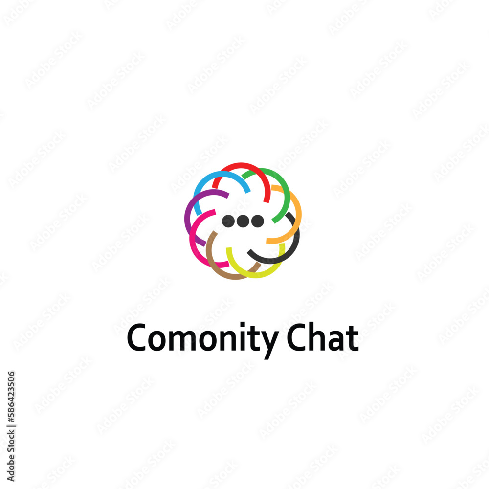Chat comonity Forum logo designs concept vector, World Talk logo symbol designs, Discuss symbol Chat comonity Forum logo designs concept vector, World Talk logo symbol designs, Discuss symbol