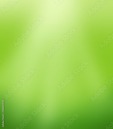 Smooth gradient green blurred background light coming from above. Blurred nature background For your graphic design, banner or poster.