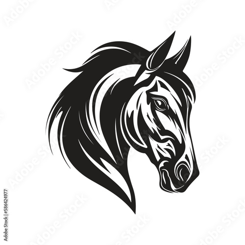 horse  vector concept digital art  hand drawn illustration