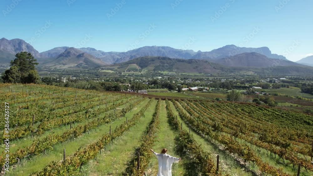 Franschoek valley in the Western Cape of South Africa Franschoek valley in the Western Cape of South Africa