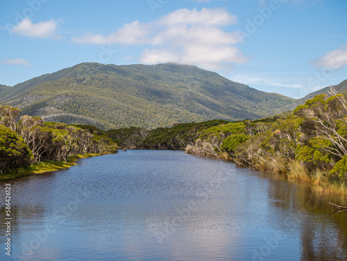 lake and mountains at Wilsons Promontory