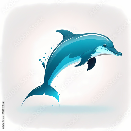 Dolphin Logo. Generative AI