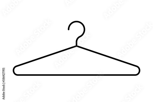 Simple hanger icon vector. Laundry. Vector.