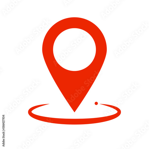 Free Download Red map pin icon. Location pin. GPS. Vector. - GFXLoad