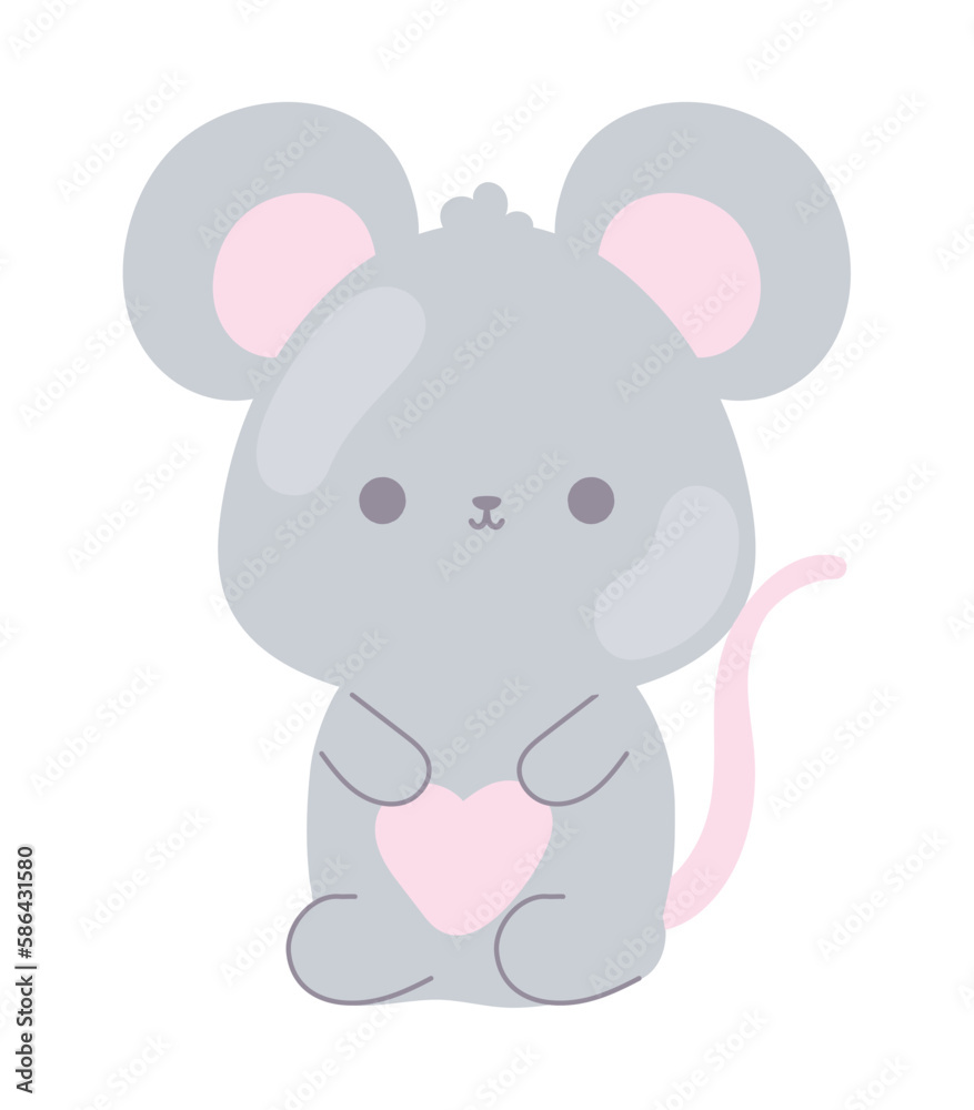 mouse kawaii animal
