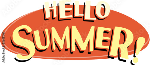 Hello Summer! Label