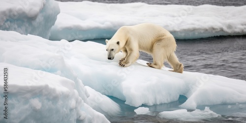On Thin Ice, A Polar Bear's Uncertain Future. Gen AI