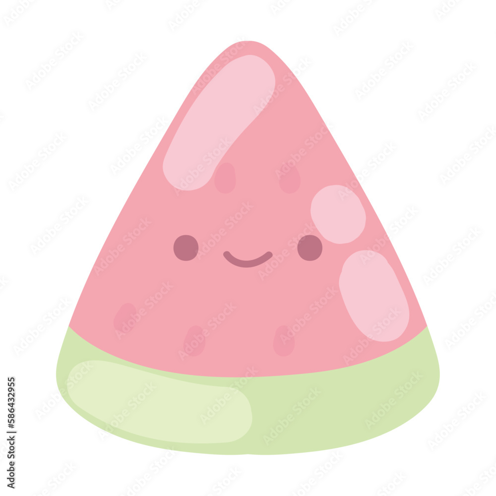watermelon kawaii fruit watermelon kawaii fruit