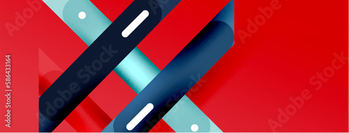 Background overlapping lines. Dynamic lines abstract wallpaper. Straight lines composition vector illustration for wallpaper banner background or landing page