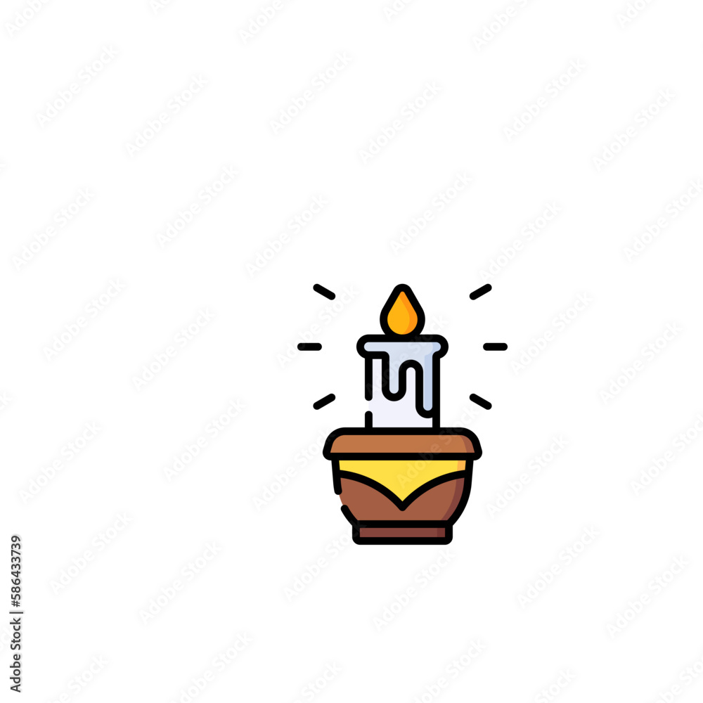 icon candle Ramadan and Islamic Eid icon candle Ramadan and Islamic Eid