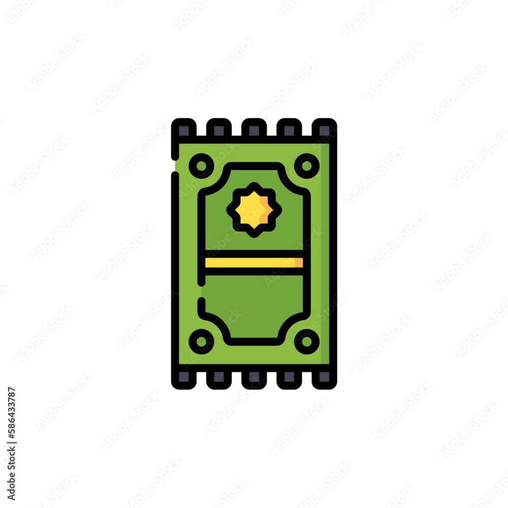 icon prayer rug Ramadan and Islamic Eid icon prayer rug Ramadan and Islamic Eid
